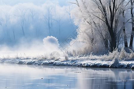 雾凇之江的美丽景观图片