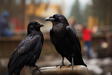 野生飞翔动物的乌鸦图片