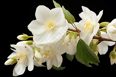 白花绿叶的春日芬芳图片