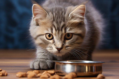 吃东西的可爱小猫图片
