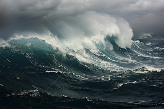 狂风暴雨下海洋图片