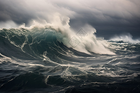 大海巨浪海洋海风暴高清图片