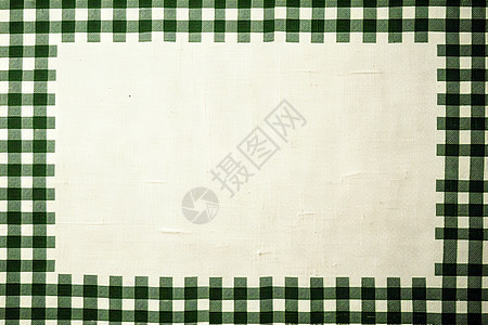 绿白格子桌布图片