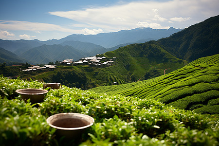 高山茶园高山茶园高清图片