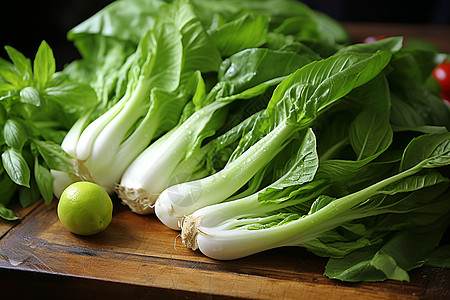健康的绿色白菜图片