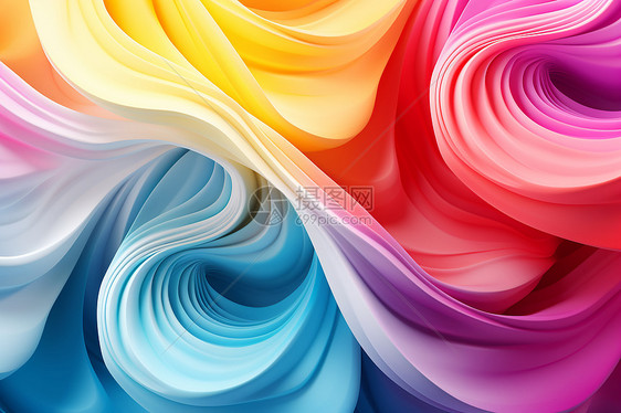 彩色的旋转漩涡图片