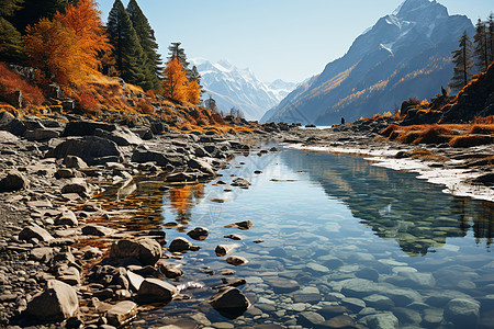 山川流水图片