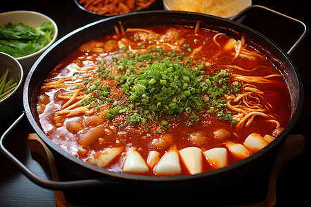 韩式泡菜火锅图片