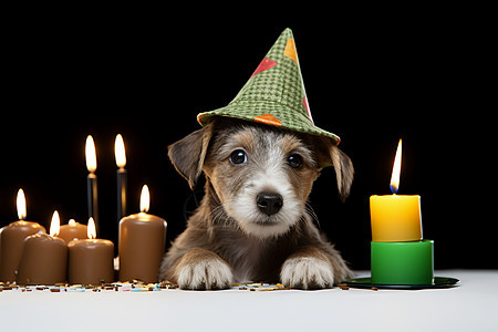小狗的生日派对图片