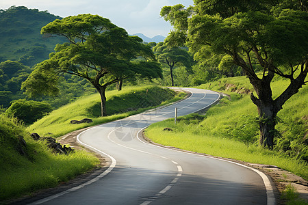 户外宁静的道路图片