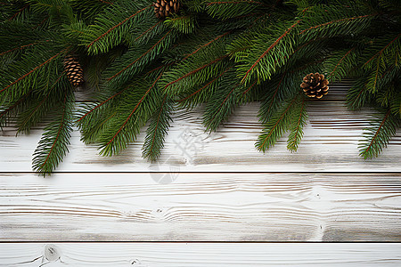 圣诞节主题的木板装饰背景图片