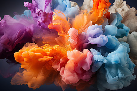 色彩漩涡抽象背景图片