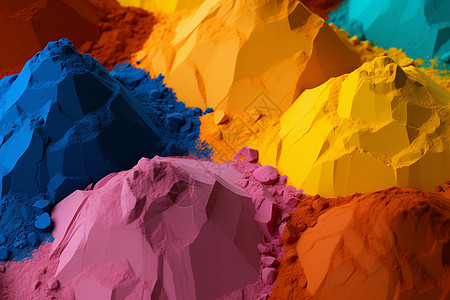 彩色的工业颜料背景图片