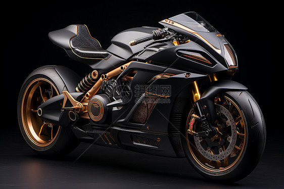 未来感新能源摩托车图片
