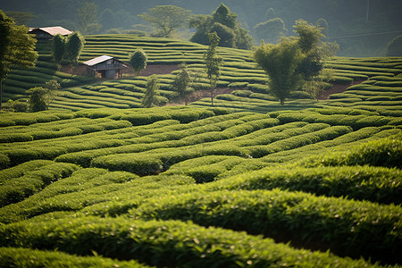 田园的茶园图片