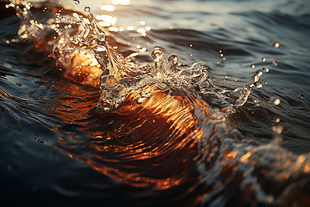 海面上汹涌的海浪图片