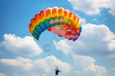 空中运动天空中的伞兵背景