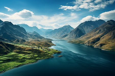 风景优美的山川湖海景观图片