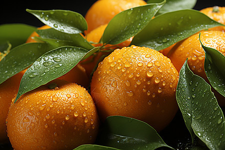 美味多汁的柑橘水果背景图片
