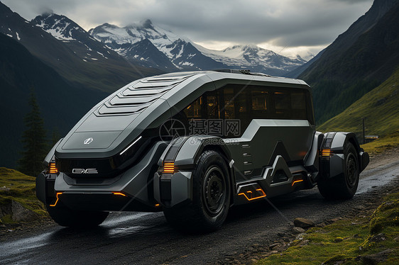 未来之旅的电动卡车图片