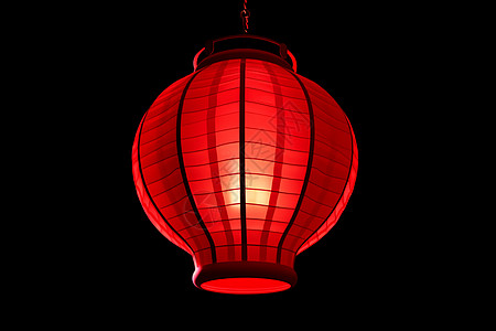 暗夜中的红灯笼背景图片