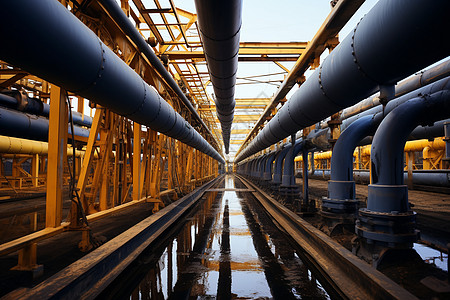 大型石油管道图片