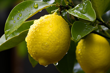 树上的柠檬图片