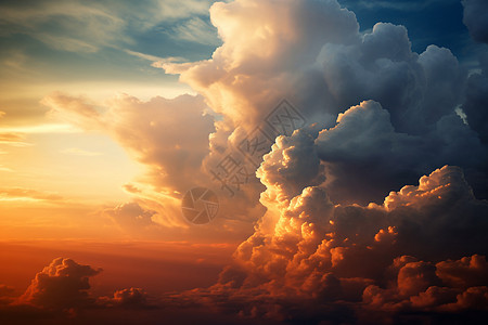 天空中的彩云图片