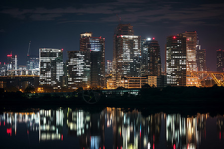 城市夜景背景图片
