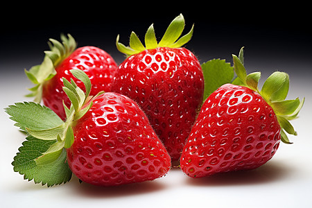 新鲜草莓鲜美多汁的草莓背景