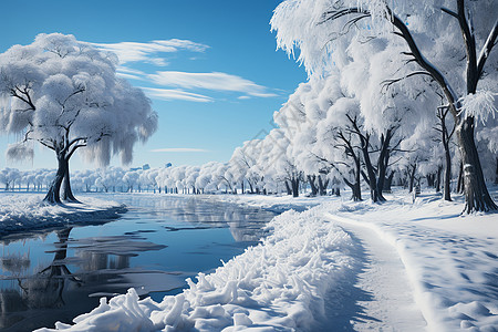 冰雪公园冰雪世界背景