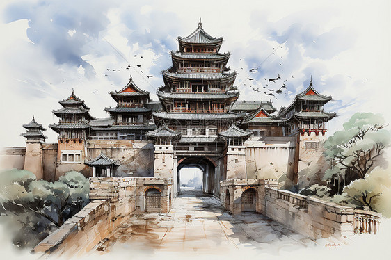 古城之门图片