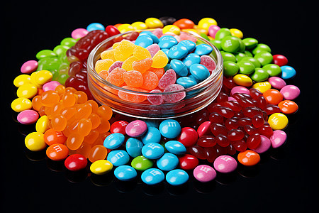 彩色糖果的盛宴图片