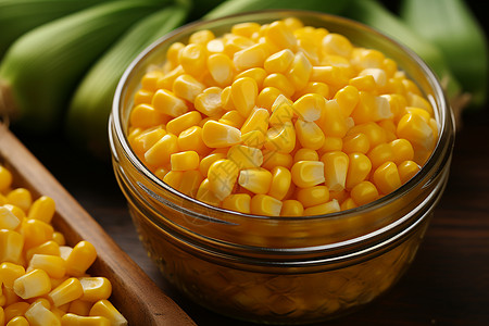 一罐玉米图片