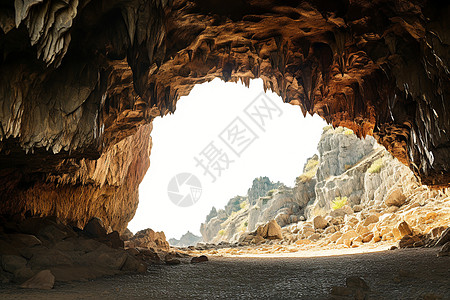 山中的洞穴图片