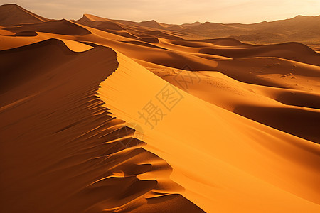黄昏时分的撒哈拉沙漠图片