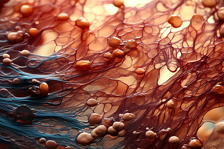 微观的纤维细胞图片