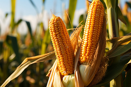 秋天丰收玉米丰收季节的玉米背景