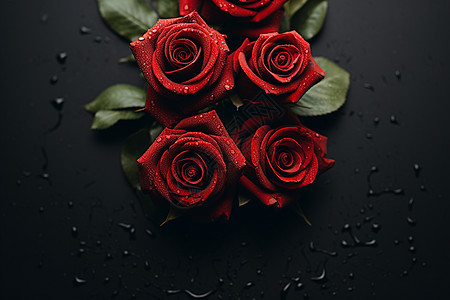 漂亮的红色玫瑰花图片
