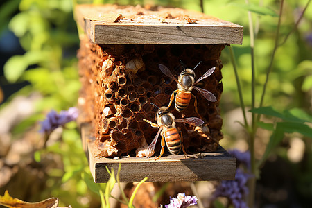 蜜蜂家园背景图片