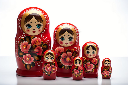 传统手工的俄罗斯套娃图片