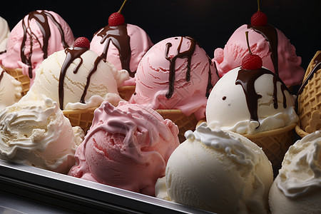 美味甜蜜的冰淇淋图片