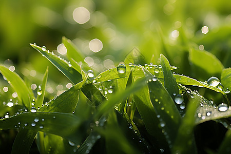 雨后的草地图片