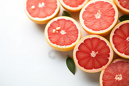 可口多汁的葡萄柚背景图片