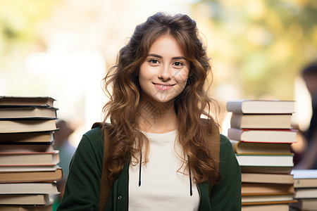 自信的女大学生图片