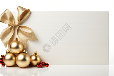 金色蝴蝶结的礼物包装图片