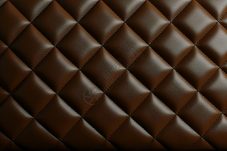棕色菱形皮革沙发背景图片