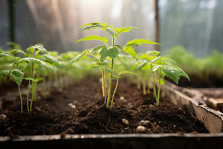 土壤里的植物图片