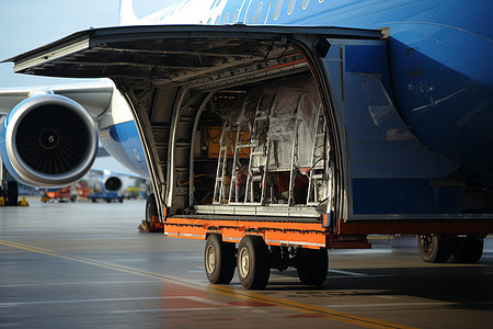机场上面的运输货舱图片