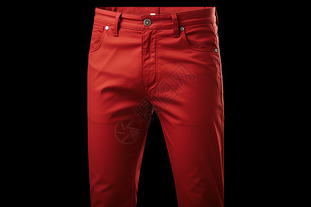 时尚红色男士牛仔裤图片